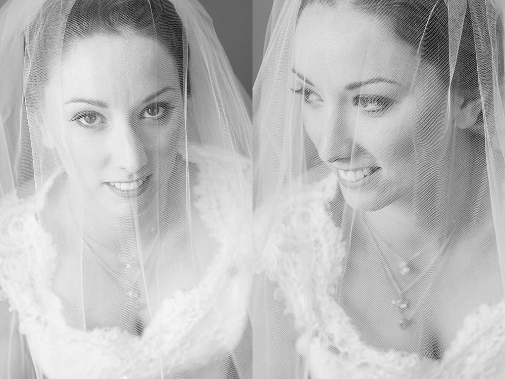 Melton Estate Wedding-close up of the bride under her veil