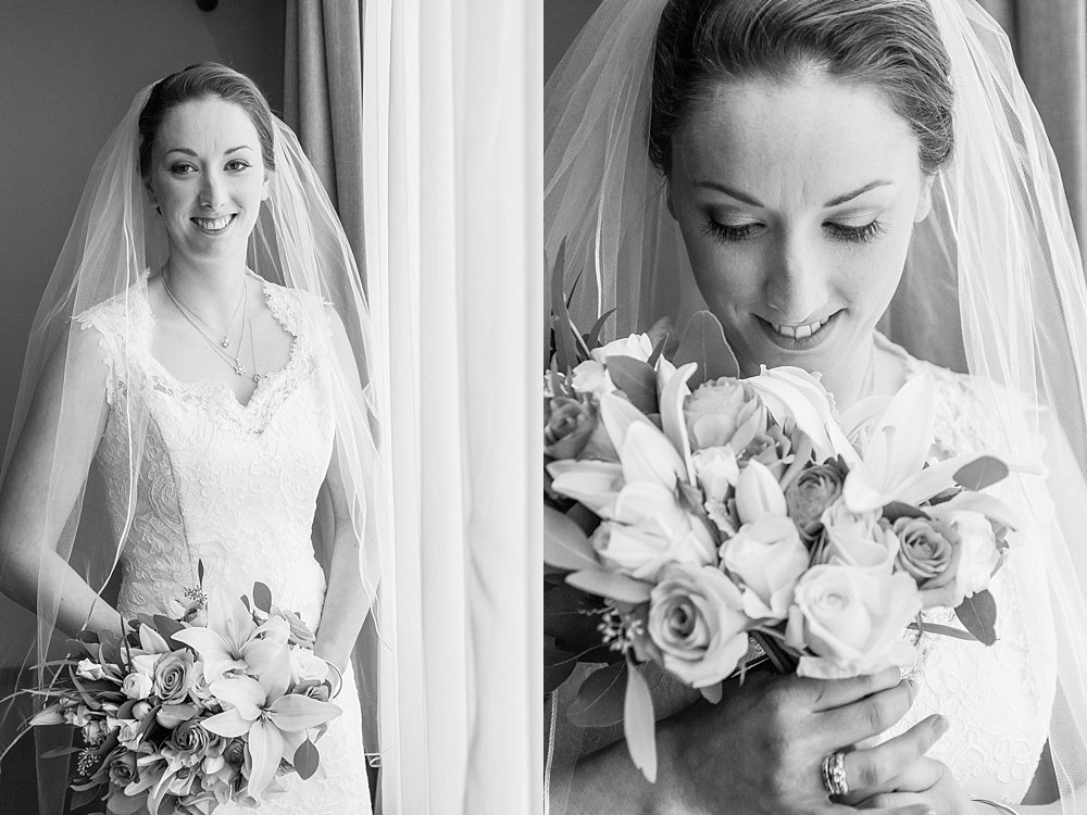 Melton Estate Wedding close up faces of the bride holding flowers