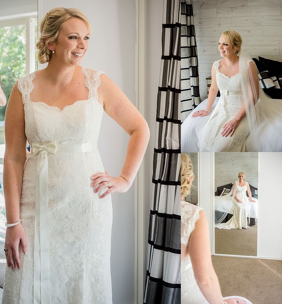 The Gym Art Centre Wedding-Bride in wedding dress 