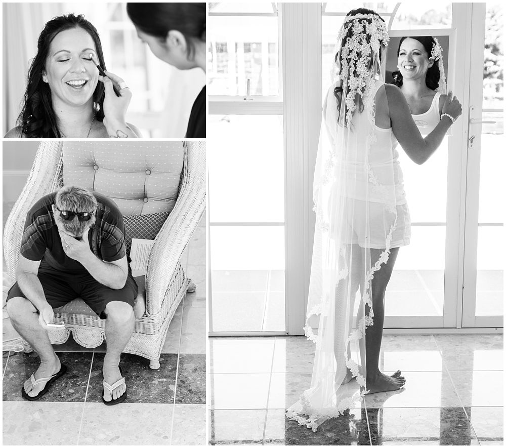 Rosemount Estate Wedding-Bride stands in front of a mirror