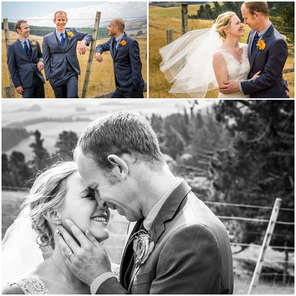 Tipapa Woolshep Wedding-bride with groom and groom with groomsmen 