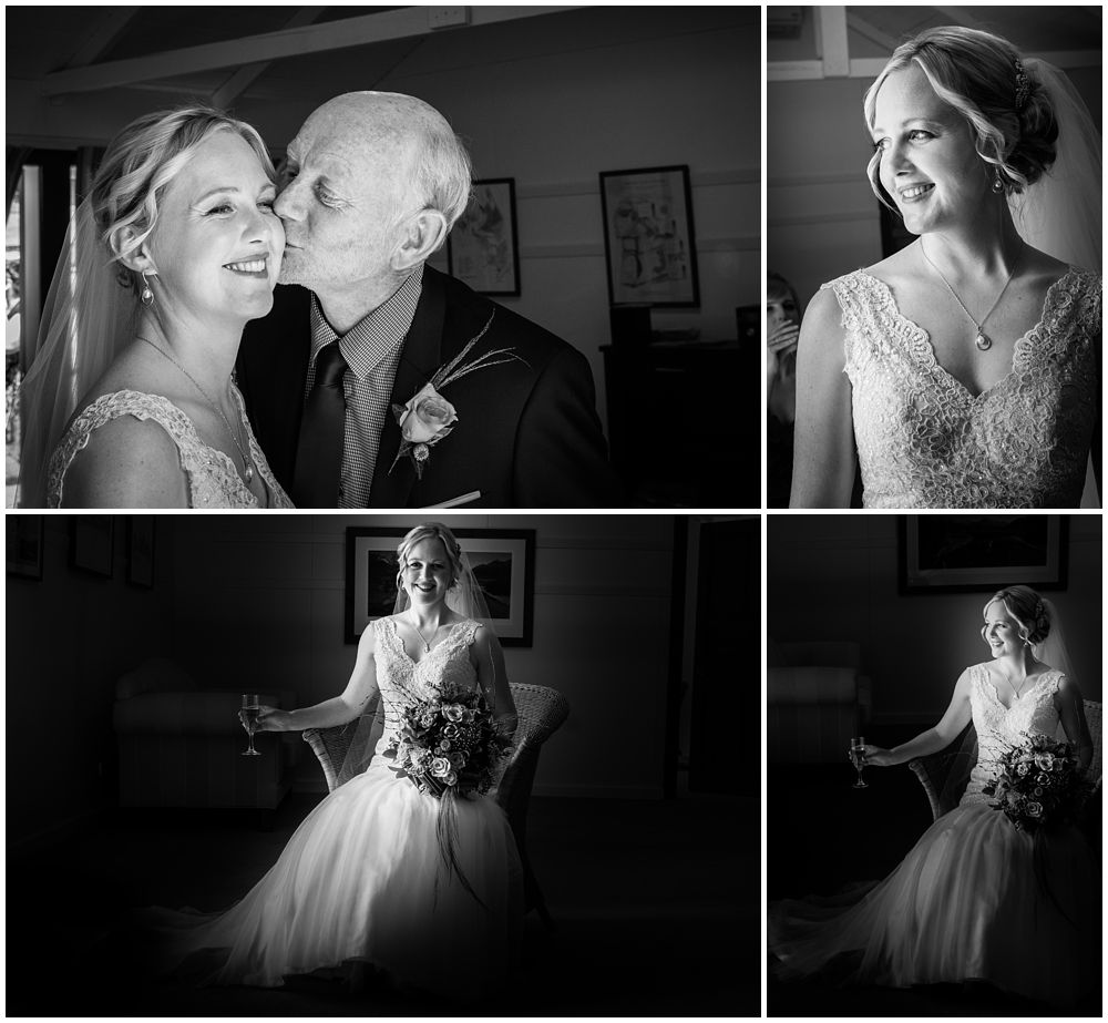 Bride with dad at Tipapa Woolshed Wedding Venue by Pip and Oz WeddingPhotography