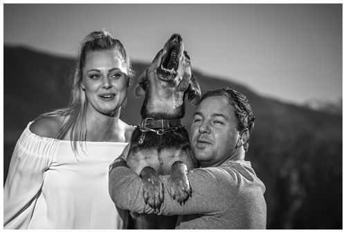 Winter Farm Engagement Photography